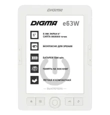 Электронная книга Digma E63W, белая