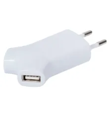 Сетевое зарядное устройство Uniscend Double USB, белое