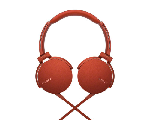 Наушники Sony XB-550, красные Наушники Sony XB-550, красные