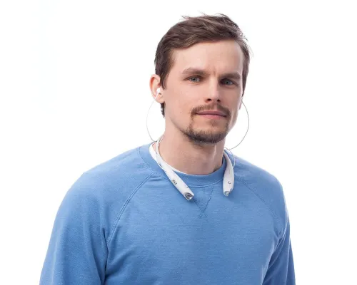 Bluetooth наушники stereoBand, белые Bluetooth наушники stereoBand, белые