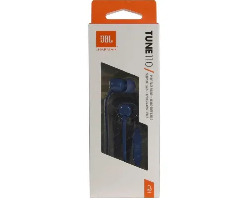 Наушники JBL Tune 110, синие Наушники JBL Tune 110, синие