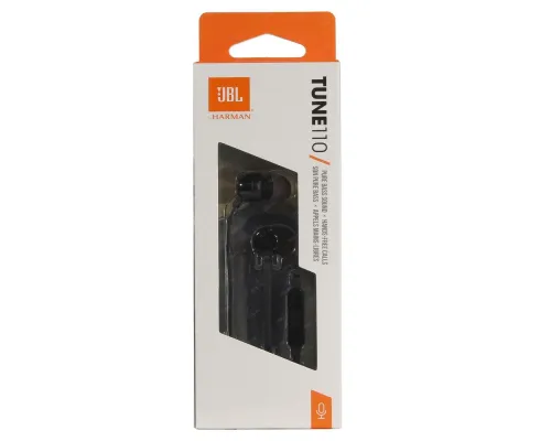 Наушники JBL Tune 110, черные Наушники JBL Tune 110, черные