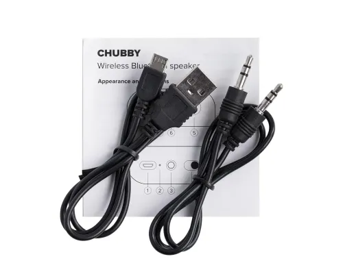 Беспроводная колонка Chubby, красная