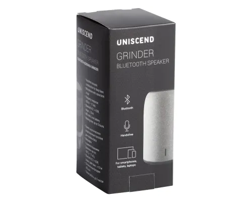 Беспроводная колонка Uniscend Grinder, серо-синяя Беспроводная колонка Uniscend Grinder, серо-синяя