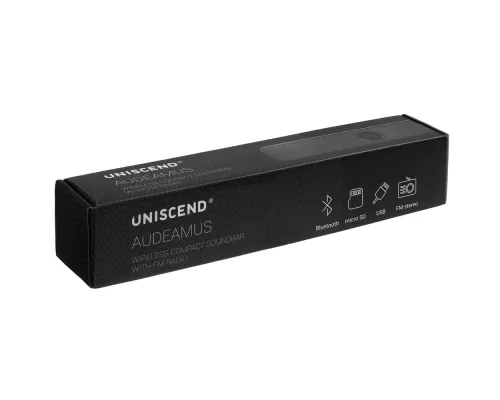 Беспроводная стереоколонка Uniscend Audeamus, черная Беспроводная стереоколонка Uniscend Audeamus, черная