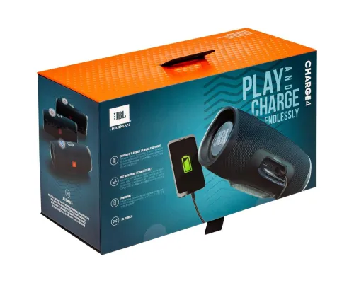 Беспроводная колонка JBL Charge 4, синяя Беспроводная колонка JBL Charge 4, синяя