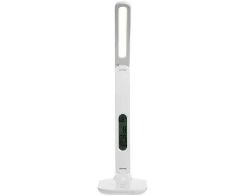 Настольная лампа с часами и календарем Office Torch, белая