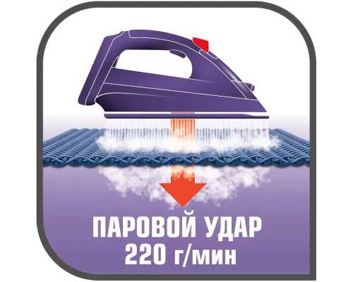 Паровой утюг TurboPro, фиолетовый