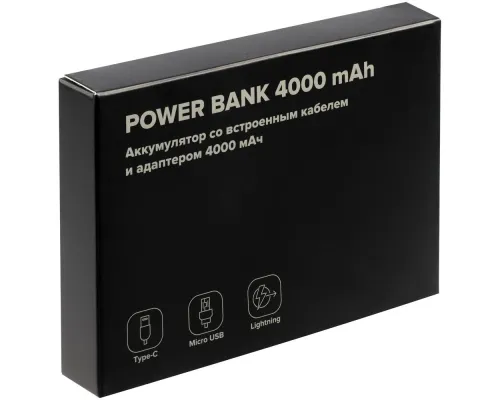 Внешний аккумулятор Easy Trick Comfort 4000 мАч, черный