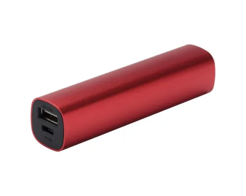 Внешний аккумулятор Easy Metal 2200 мАч, красный Внешний аккумулятор Easy Metal 2200 мАч, красный