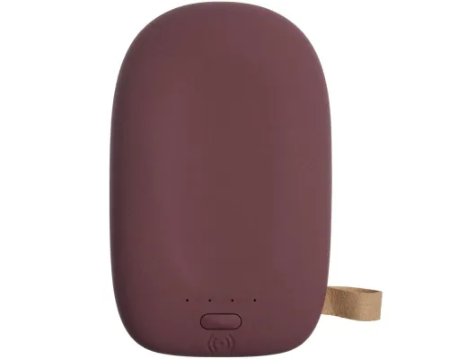 Аккумулятор с беспроводной зарядкой Pebble Wireless 9000 мАч, винный Аккумулятор с беспроводной зарядкой Pebble Wireless 9000 мАч, винный