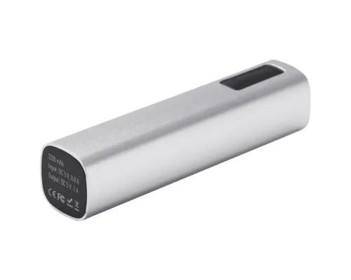 Внешний аккумулятор Easy Metal 2200 мАч, серебристый Внешний аккумулятор Easy Metal 2200 мАч, серебристый