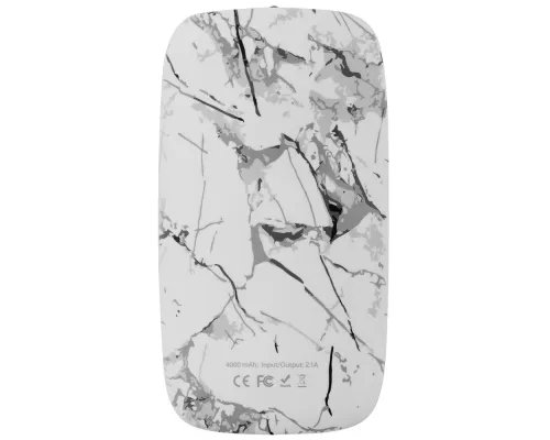 Внешний аккумулятор Marble 4000 мАч, белый Внешний аккумулятор Marble 4000 мАч, белый