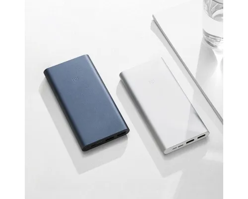 Внешний аккумулятор Mi Power Bank 3, 10000 мАч, сине-черный Внешний аккумулятор Mi Power Bank 3, 10000 мАч, сине-черный