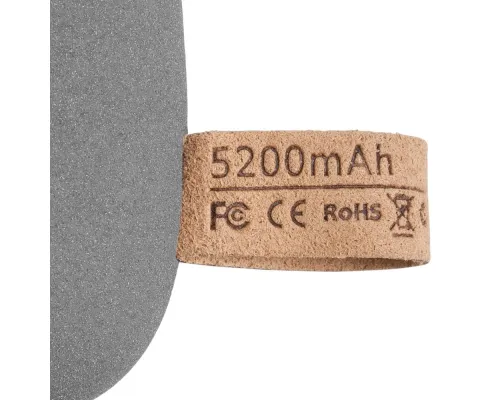 Внешний аккумулятор Pebble 5200 мАч, серый Внешний аккумулятор Pebble 5200 мАч, серый