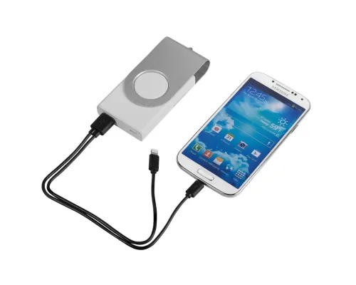 Внешний аккумулятор Twist 4000 mAh, белый Внешний аккумулятор Twist 4000 mAh, белый