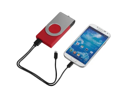 Внешний аккумулятор Twist 4000 mAh, красный Внешний аккумулятор Twist 4000 mAh, красный