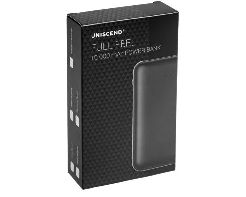 Внешний аккумулятор Uniscend Full Feel 10000 мАч, черный Внешний аккумулятор Uniscend Full Feel 10000 мАч, черный