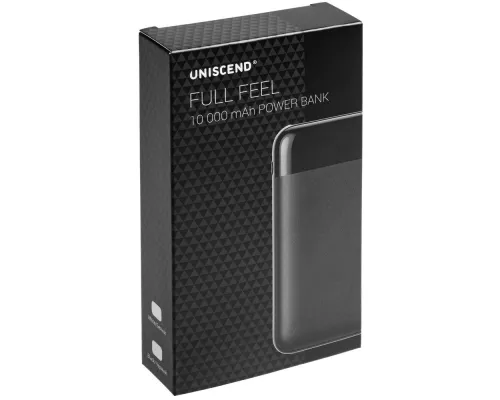 Внешний аккумулятор Uniscend Full Feel 10000 мАч с индикатором, черный Внешний аккумулятор Uniscend Full Feel 10000 мАч с индикатором, черный