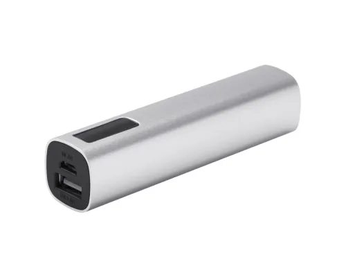 Внешний аккумулятор Easy Metal 2200 мАч, серебристый Внешний аккумулятор Easy Metal 2200 мАч, серебристый