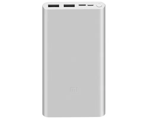 Внешний аккумулятор Mi Power Bank 3, 10000 мАч, серебристый