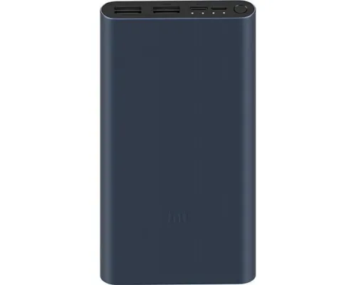 Внешний аккумулятор Mi Power Bank 3, 10000 мАч, сине-черный Внешний аккумулятор Mi Power Bank 3, 10000 мАч, сине-черный