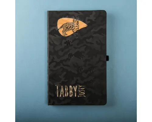 Бизнес-блокнот Tabby Justy, твердая обложка, в линейку, черный Бизнес-блокнот Tabby Justy, твердая обложка, в линейку, черный