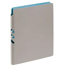 Ежедневник Flexpen, недатированный, серебристо-бирюзовый