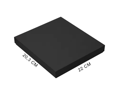 Коробка подарочная, размер  203*220*30 мм,  Solution Gift Soft Touch для ежедневника и ручки, черная