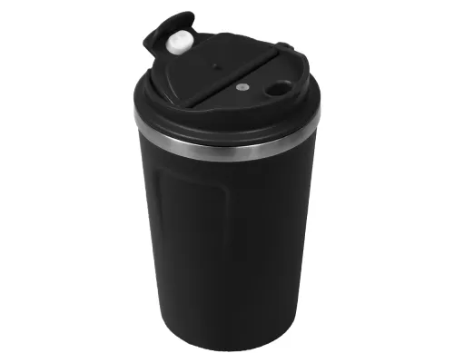 Термокружка Zencup вакуумная, стальная, 380 мл, черная