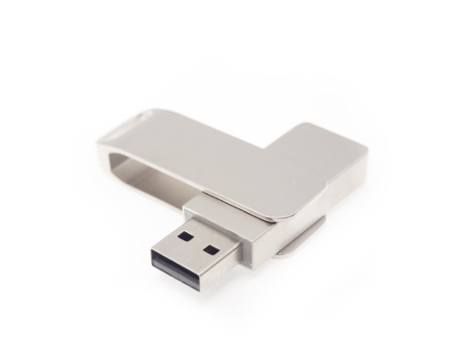 Флеш накопитель Bergamo, USB 2.0 16GB, металл, серебро Флеш накопитель Bergamo, USB 2.0 16GB, металл, серебро