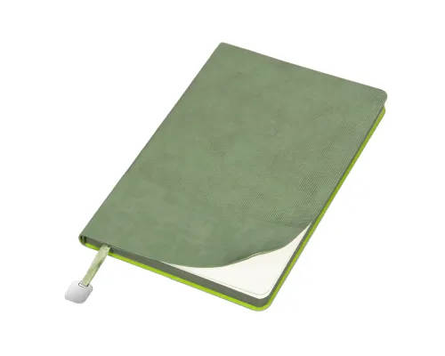 Ежедневник Flexy Sagrada Velvet Nordic A5, зеленый, недатированный, в гибкой обложке