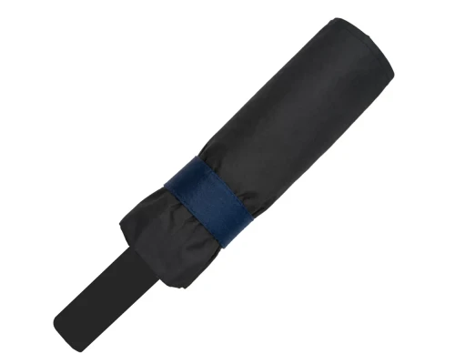 Зонт складной автоматический Forest November Bicolor, диаметр 130 см, 8 панелей, с UV защитой,  в подарочной коробке, темно-синий