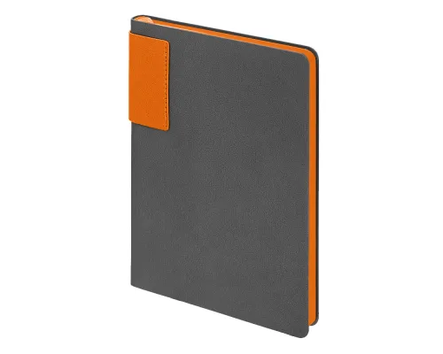 Ежедневник Flexy Star Sivilia Grey Edition Color А5 серо-оранжевый, недатированный в гибкой обложке