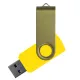 Флеш накопитель USB 2.0 Twister Сolor Mix 16GB, пластик Софт Тач/металл, желтый/оливковый