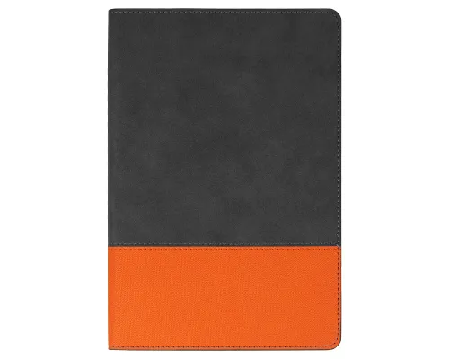 Ежедневник Flexy Treviso Nuba Sand Color А5, серый/оранжевый, недатированный, в гибкой обложке