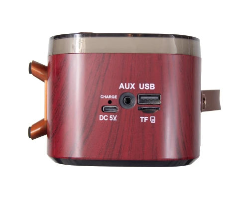Ретро радио в стиле радиолы, диапазон частот  AM FM SW, USB, Bluetooth, Heritage Memories, со светодиодной подсветкой, цвет коричневый