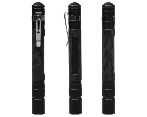 Фонарь Tools Dinan, алюминиевый, с клипсой, черный