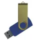 Флеш накопитель USB 2.0 Twister Сolor Mix 16GB, пластик Софт Тач/металл, темно-синий/оливковый