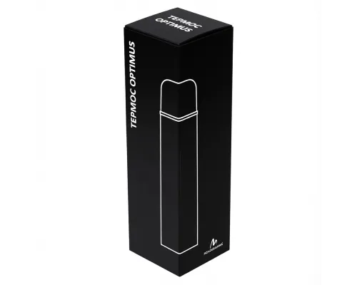 Термос вакуумный стальной Optimus  двухстеночный 500 мл, черный