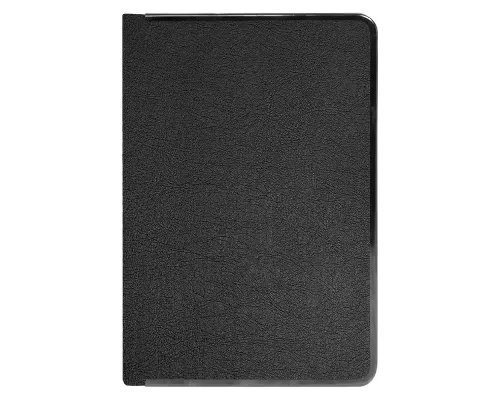 Ежедневник Alfa Techno Soft A5, черный, недатированный, в твердой обложке с металлическим элементом