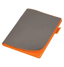 Ежедневник Flexy Verde Sivilia B5 на пружине, серо-оранжевый, недатированный, в гибкой обложке