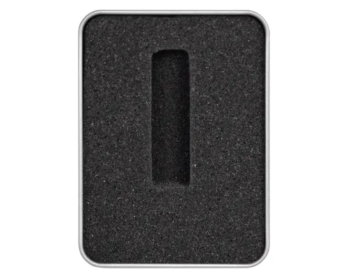 Футляр Bergamo для флеш накопителя металлический, размер 11,5*8,5 см, серебристый