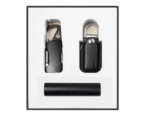 Набор подарочный Solution Superior Trio (флешка 32GB Palermo, фонарик Tools Spot, брелок-карабин Tools Module)