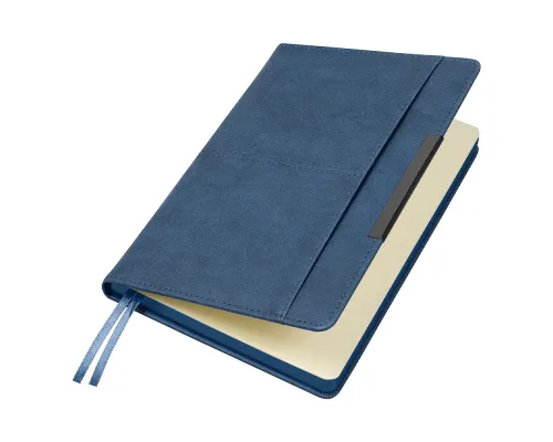 Ежедневник Smart Vegas Nottingham Print Sample Возрождая полет A5, темно-синий, недатированный, в твердой обложке с поролоном