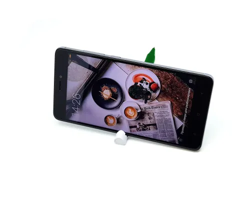 Ручка шариковая, треугольная, пластиковая, софт тач, зеленая/белая, PhonePen Ручка шариковая, треугольная, пластиковая, софт тач, зеленая/белая, PhonePen