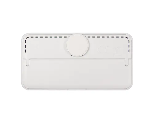 Часы настольные Chronos с термометром и гигрометром, с ж/к дисплеем, белые