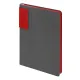 Ежедневник Flexy Star Sivilia Grey Edition Color А5 серо-красный, недатированный в гибкой обложке