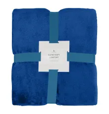 Плед мягкий флисовый Super Soft  Comfort Travel, 125*170 см, синий