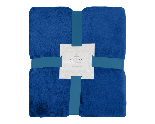 Плед мягкий флисовый Super Soft Comfort Travel, 125*170 см, синий Плед мягкий флисовый Super Soft Comfort Travel, 125*170 см, синий